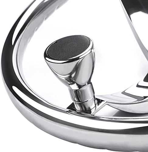 image for Hoffen Stainless Steel 3 Spoke Steering Wheel 13 1/2