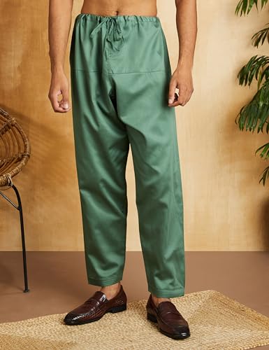 Image of Amazon Brand - Symbol Men's Cotton Solid Kurta Pyjama Set