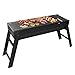 Produktbild Sunjas Holzkohlegrill, Picknickgrill Faltbare, BBQ Campinggrill, Outdoor Klappgrill, Tischgrill für Picknick Party Barbecue (klein 58x20x37cm)