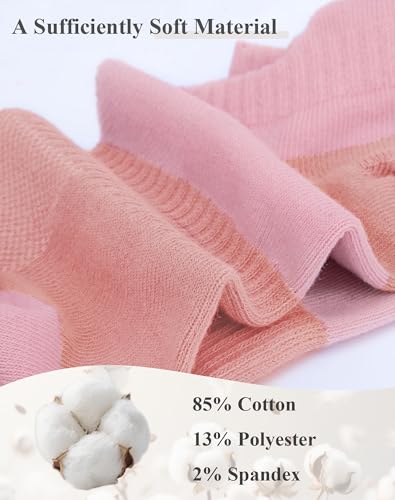 Image of 6 Pairs Ankle Socks for Women - Lightweight Low Cut No Show Casual Cotton Socks Breathable
