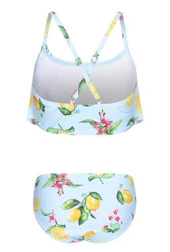 Girls Two Piece Swimsuits Bikini Bathing Suit for Kids Hawaiian Swimwear Set 3-16 Years2