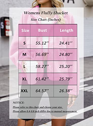 Nirovien NB 560667 Womens Fuzzy Fleece Jacket Button Down Sherpa Coats Casual Winter Warm Outwear thumb #4