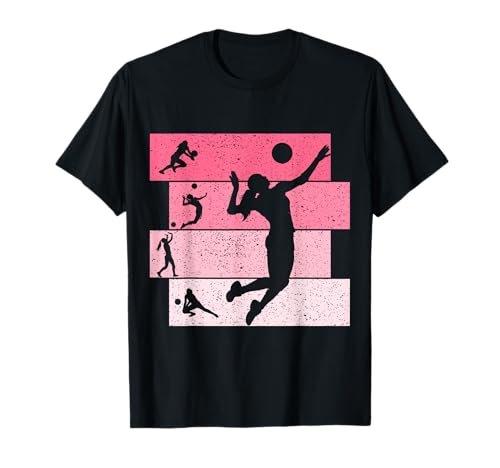 Volleyballerin Volleyball Mädchen Damen T-Shirt Volleyballerin Volleyball Mädchen Damen T-Shirt