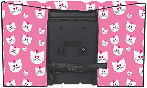 Image of WACKY 32 Inch Smart LED TV Cover PVC Waterproof Printed With Transparent Polythene Layer Compatible for Sony, Mi, Kodak Smart LED TV