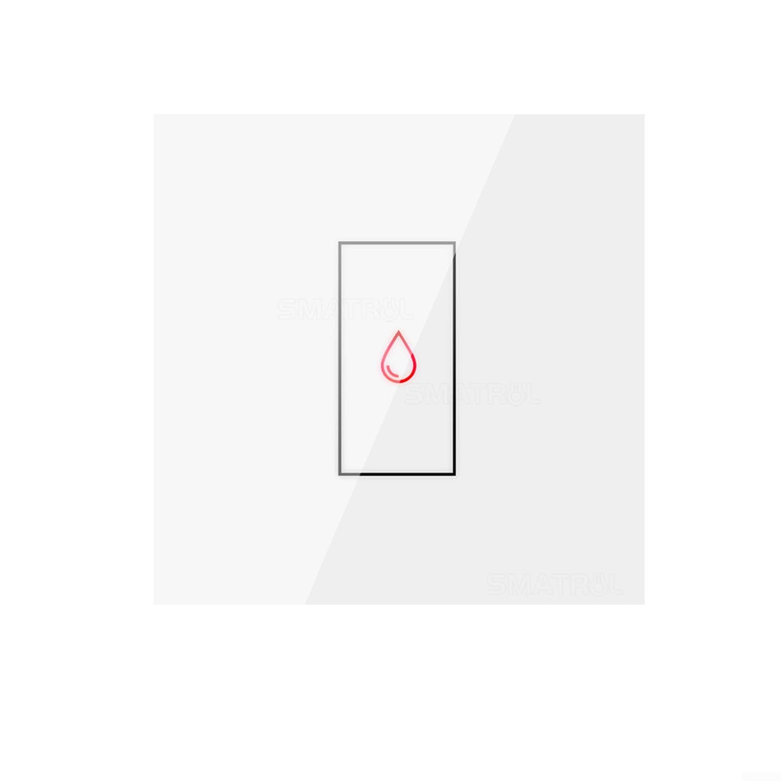 Wifi Power Monitor for Tuya Smart Water Heater Boiler Switch, Energy Reports, Backlight Option (White)