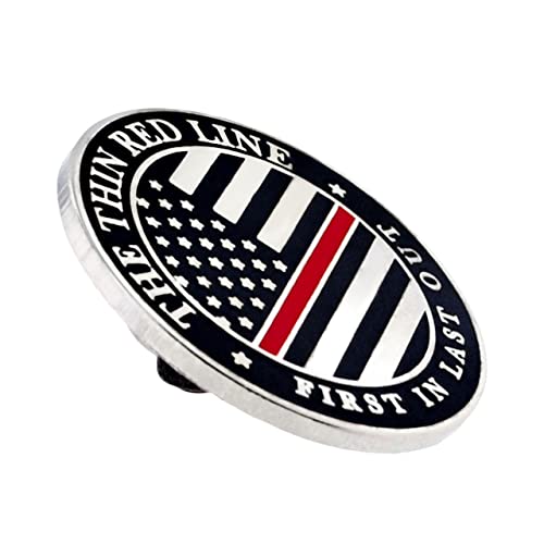 Image of PinMart's Thin Red Lapel Pin