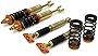 Yonaka Compatible with Audi A4 (B7) 2005-2008 Spec 2 Adjustable Coilovers Suspension Shocks Springs Struts Damper Kit (Base FWD)
