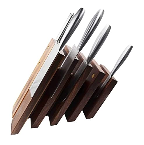 PAREKS Knife Block Kitchen Magnetic Knife Block Knife Holder Knife Organizer Cutlery Display Stand Rack Tool for Kitchen