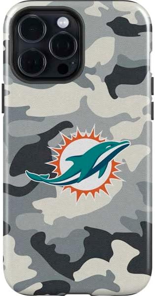Skinit Impact Phone Case Compatible with iPhone 15 Pro Max - Officially Licensed NFL Miami Dolphins Large Logo Design