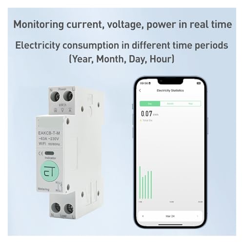 Disjoncteur intelligent mesure d'énergie commutateur télécommande sans fil - 7