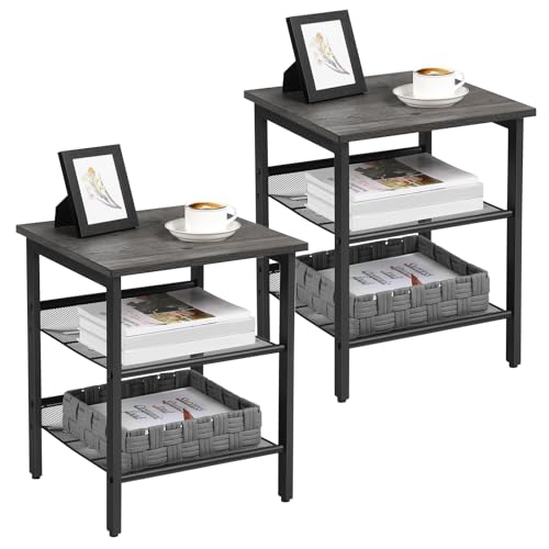 VASAGLE Nachttisch 2er Set Beistelltische