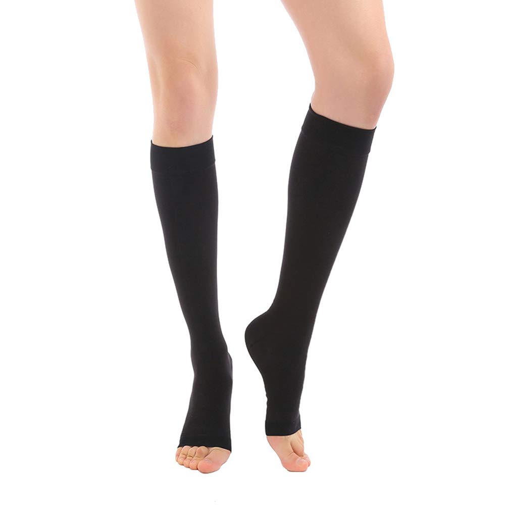 Open Toe Knee High Compression Socks 2030 mmHg, Medical Calf