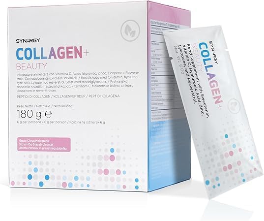 Collagen+ Beauty 180 g | 5000mg Marine Collagen | Hyaluronic Acid, Resveratrol, Vitamin C & Zinc | Enhances Skin, Hair, Nails & Joint Health | 30 Servings