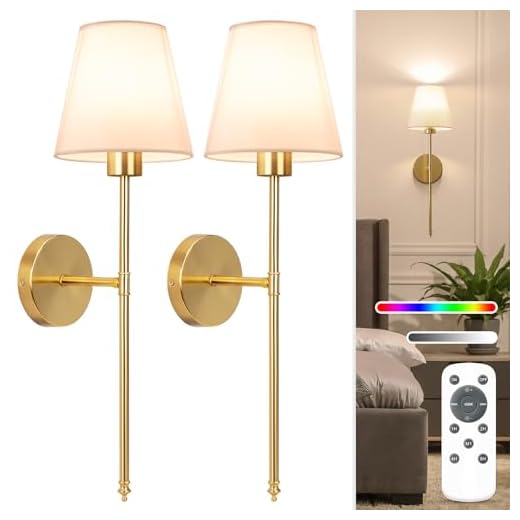 Rechargeable Wireless Wall Sconce Set