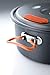 GSI Outdoors Halulite Aluminum Pot, 3.2L Lightweight Hard Anodized Aluminum Camp & Backpacking Cookware with Lid & Folding Handle