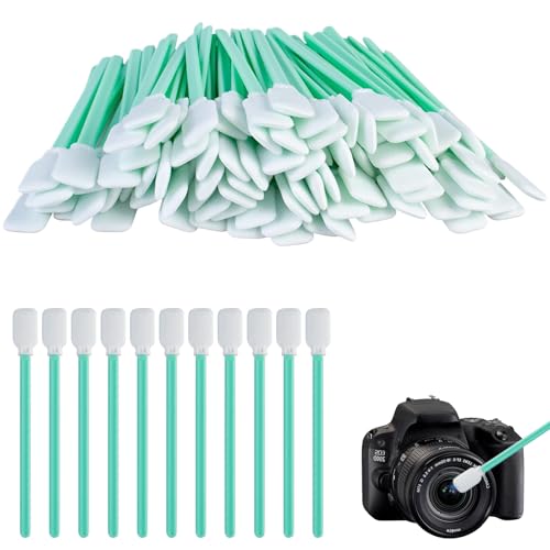50 bastoncillos de algodón largos, bastoncillos grandes, esponja de limpieza larga estéril, esponja de limpieza de espuma, bastoncillos de algodón para limpieza de espuma, bastoncillos de esponja para