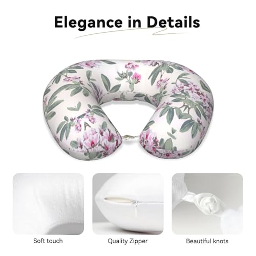 Almohada cervical de espuma viscoelástica rosa oscuro miniatura 3