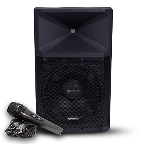 Gemini Sound GSP-2200 Pro Audio Indoor Outdoor Ultra Powerful DJ Bluetooth 2200W Watts Peak, 15" Inch Woofer, Rollable Trolley PA Speaker with Built in Media Player Mixer FM Radio Tuner, USB, SD Card