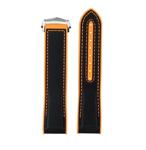 [X] 20mm 22mm SVR+iCvoh IKXgbvɓK V[}X^[300ɓK Xs[h}X^[8900ɓK vlbgɓK I[Vc[ɓK(Black orange-B silv,22mm)