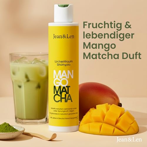 Jean & Len Lockentraum Shampoo Mango & Matcha, vegan, 300ml