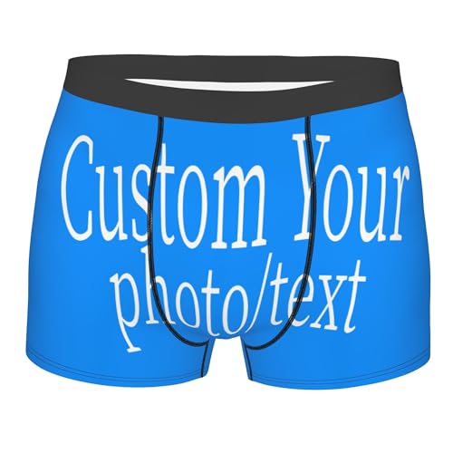 Custom Men Boxer Briefs With Photo Image Logo Name Personalized Underwear For Men Husband