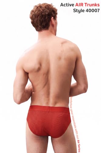 Image of Van Heusen Men's Brief Pack of 1 | Air Series | Lightest Underwear | Mesh Fabric | Breathable Active Brief | Moisture-Wicking & Sweat Absorbent | No Ride-Up Fit | Gym, Sports & Activewear Underwear | Style 40047