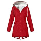 Youmymine Women Plus Size Snowsuit Coat Solid Winter Warm Thick Raincoat Hooded Windproof Outwear...
