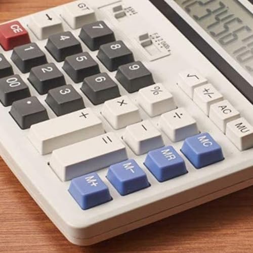 Calculadora portátil de escritorio con batería y panel solar para evitar interrupciones 3
