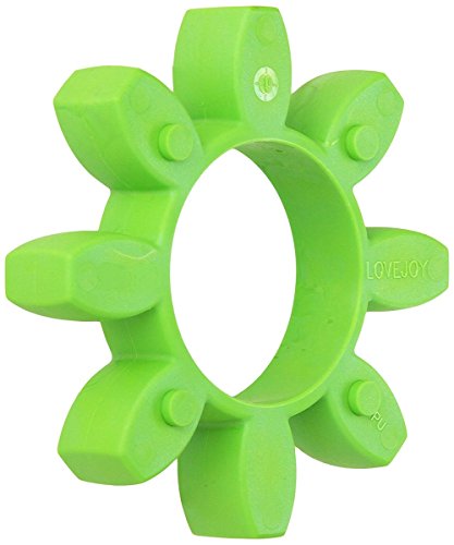Lovejoy 72256 Size CJ 19 Curved Jaw Coupling Spider, Urethane - 64 Shore D, Green,, 185 in-lbs Nominal Torque, 14000 rpm Max Rotational Speed