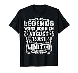 Photo Gallery regalo compleanno agosto 1961 edizione limitata usato august maglietta Photo Gallery regalo compleanno agosto 1961 edizione limitata usato august maglietta