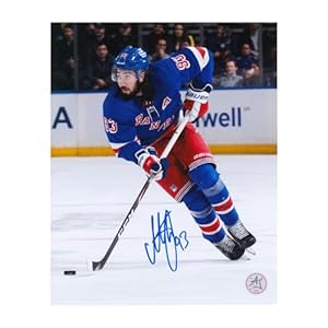 Mika Zibanejad Autographed New York Rangers 8x10 Photo