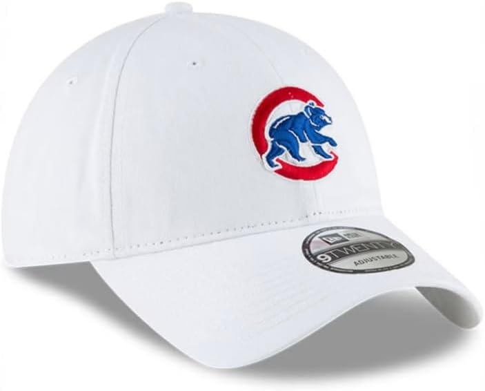 Chicago Cubs MLB Core Classic Primary Relaxed Fit 9TWENTY Hat - White | Adjustable