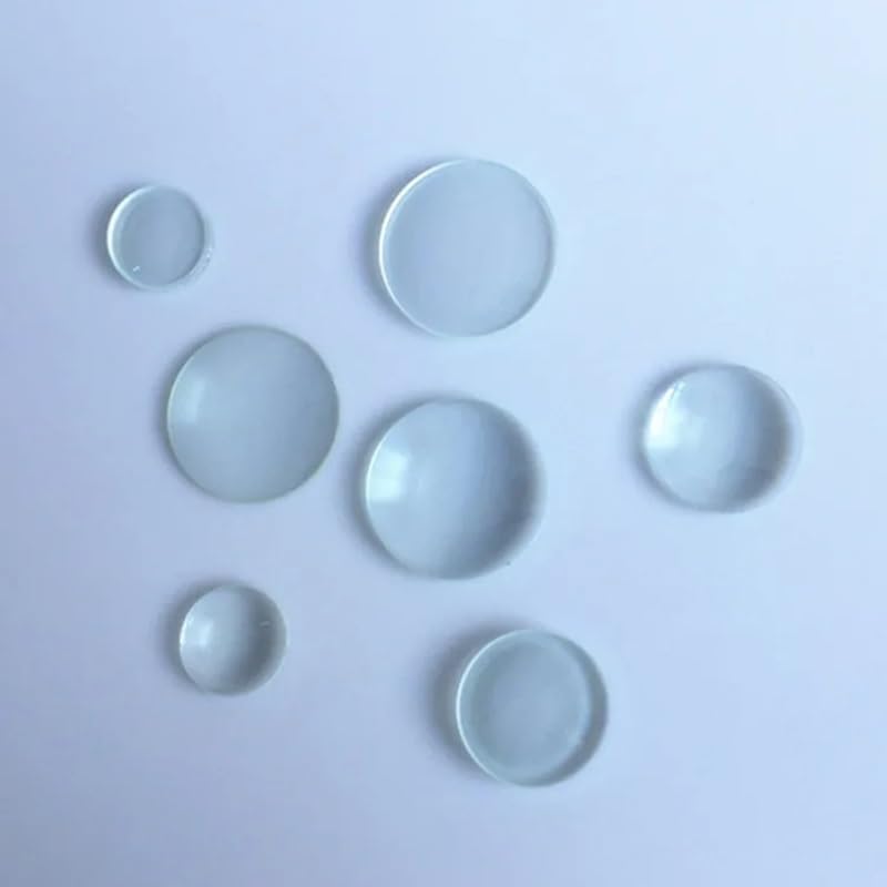 Lente óptica doble convexa de 50mm y foco de 100mm para proyectos de bricolaje óptico, 3 uds 3