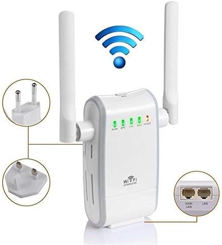 YUNJIN Wifi Extender Booster N300 Mbps With External Antennas Ethernet Port Wifi Range Extender Signal Amplifier Wireless Repeater Mini Router Access Ponit 2.4GHz(Expand Signal Up to 300M)