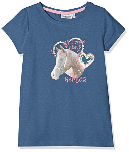 Salt & Pepper T-Shirt Horses Photoprint Bambina