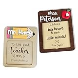 Viwoody Sticky Note Holder for Teacher Appreciation Gift, Personalized Teacher Gift, Note Pad Holder, Custom School Gift, Note Holder SN05