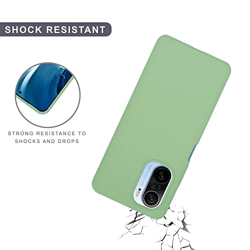 Image of SPRIG Compatible with Mi 11X Premium SilkTone (Liquid Silicone) Back Cover Drop Tested Shock Proof Mobile Case for Men, Women, Boys and Girls with Camera Protection (Mint Green)