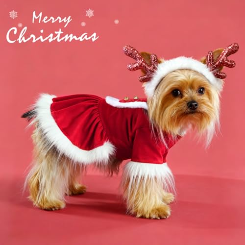 Vestido Navideño para Perro con Accesorios Idepet L miniatura 6