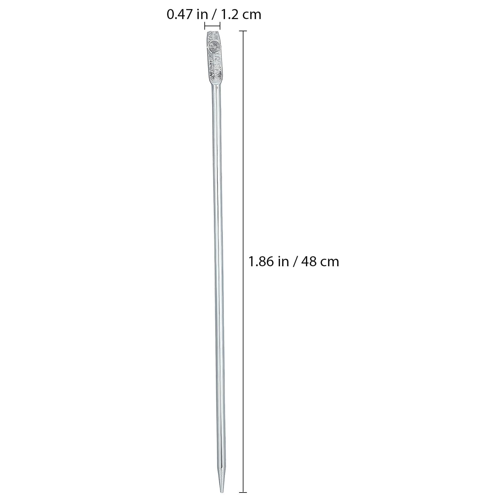 iplusmile Varilla de Puesta a Tierra 48cm de Hierro Galvanizado - Pica de Tierra Profesional para Seguridad Eléctrica, Antenas y Cercados - Estaca para Hogar y Proyectos de Groundin