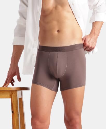 Image of Jockey IC25 Men Tencel Micro Modal Cotton Elastane Stretch Solid Trunk with Natural StayFresh Properties