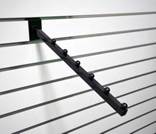 Only Hangers 6 Ball Slatwall Waterfall Brackets - Black - Pack of 10