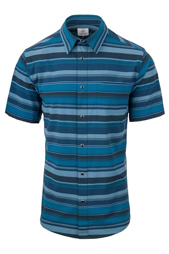 Flylow Men's Anderson Shirt - Plaid Button-Up Short-Sleeve Shirt for Casual Wear, Hiking, Biking, & Climbing