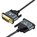 Thzzhnno DVI to DVI Cable 3.3FT, Gold-Plated & Braided Male DVI-D 24+1 to DVI Cable Support High Resolution 2560x1600 1080P for Gaming, DVD, Laptop, PC, Display