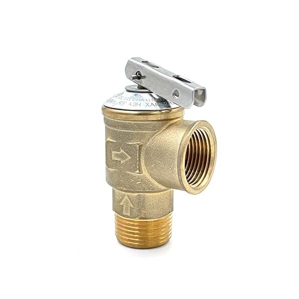 Trisinger 150Psi LeadFree Pressure Relief Valve with 3/4Inch Pipe