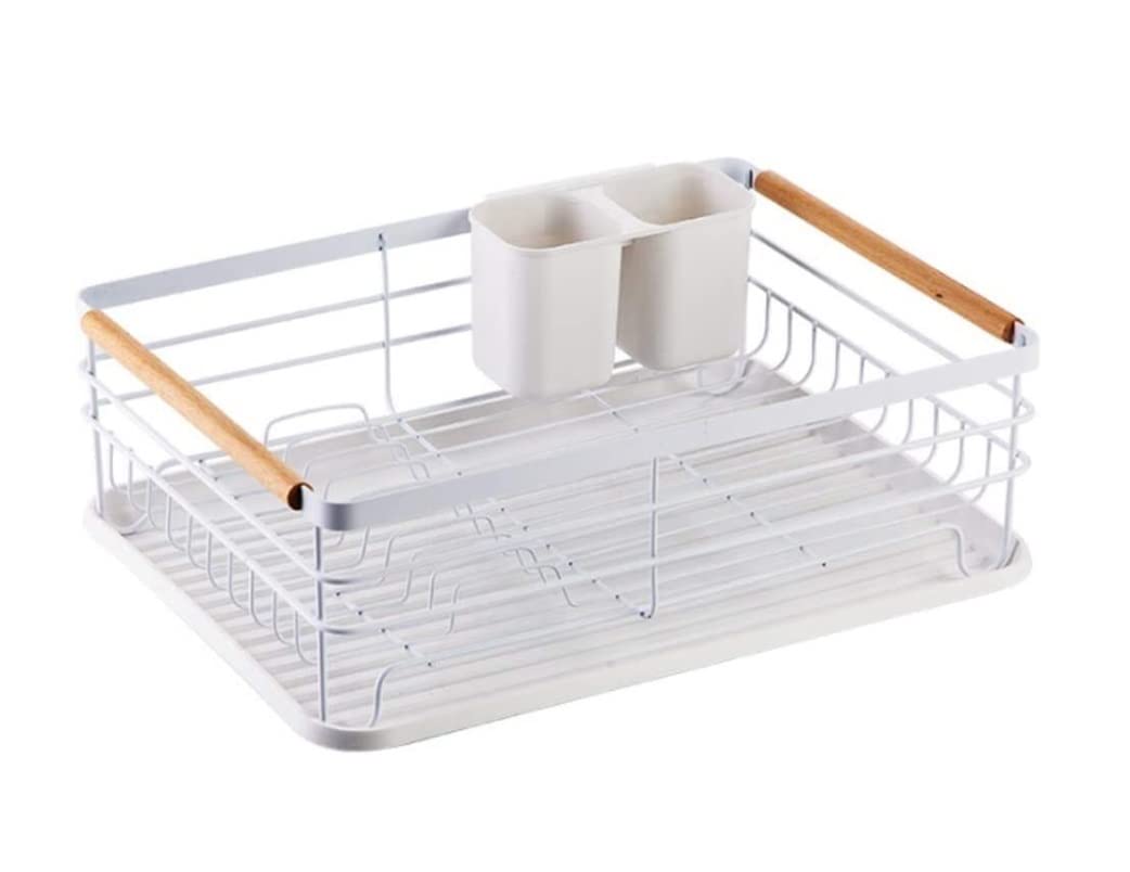 GOOPEEG Dish Drainer,Dish Rack Kitchen Dish Rack Storage Organizer Sink Holder Tray For Plates Bowl Cup Shelf Basket Easy Dish Organization