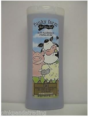 3 X FUNKY FARM 2-IN-1 SHOWER GEL & BUBBLE BATH 3X400ml BY BAYLIS & HARDING by Funky Farm