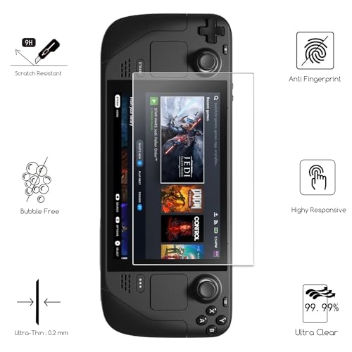 Protector de pantalla de vidrio templado para Steam Deck 7.4" - pack 2 miniatura 2