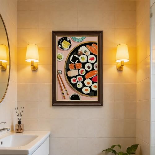Impression toile cuisine japonaise déco murale chambre 61x91