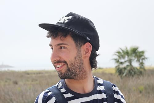 Casquette de baseball ajustable snapback Surf Monkey avec visière plate rétro - 5