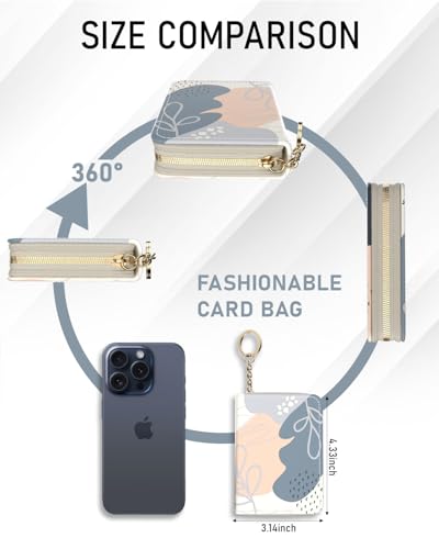 Image of Credit Card Holder, RFID-Blocking Women's Slim Wallet, Rice leaves